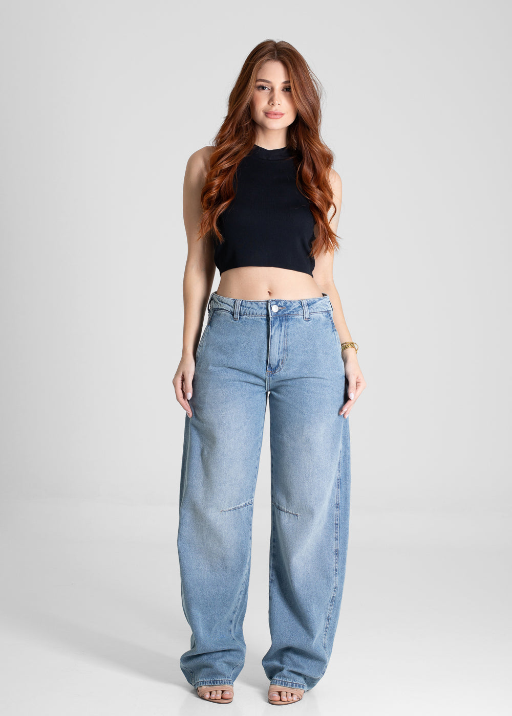 Calça Jeans Sawary Barrel - 280502 AZUL