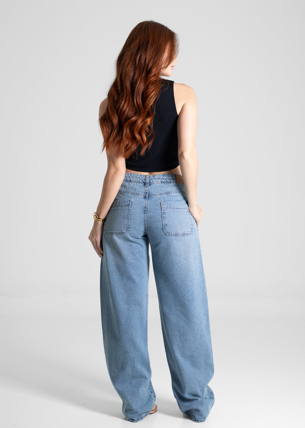 Calça Jeans Sawary Barrel - 280502 AZUL