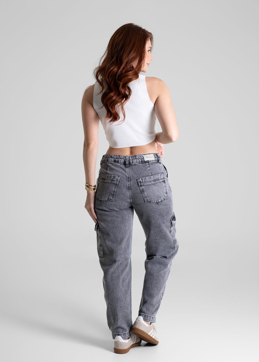 Calça Jeans Sawary Barrel - 280510 PRETO