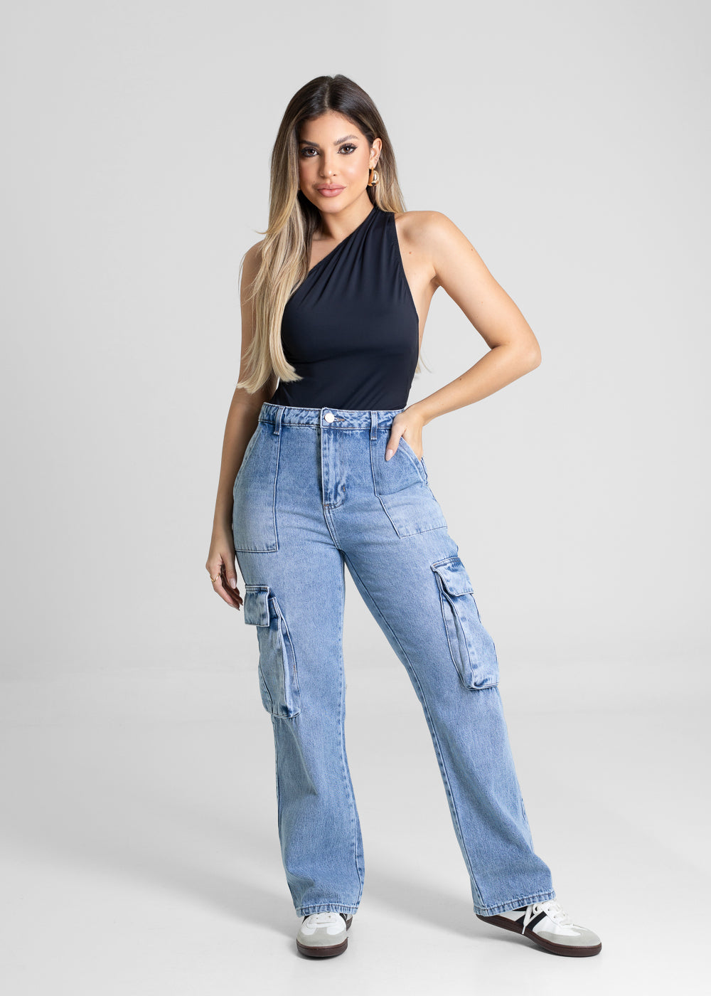 Calça Jeans Sawary Reta Petit - 280511 AZUL