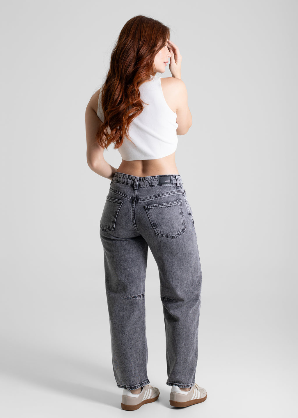 Calça Jeans Sawary Barrel - 280513 PRETO