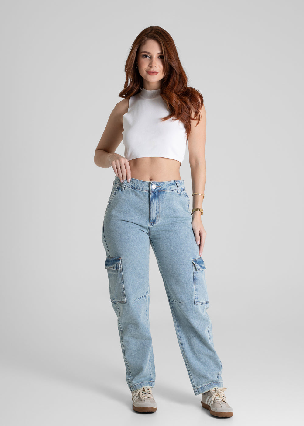 Calça Jeans Sawary Barrel - 280514 AZUL