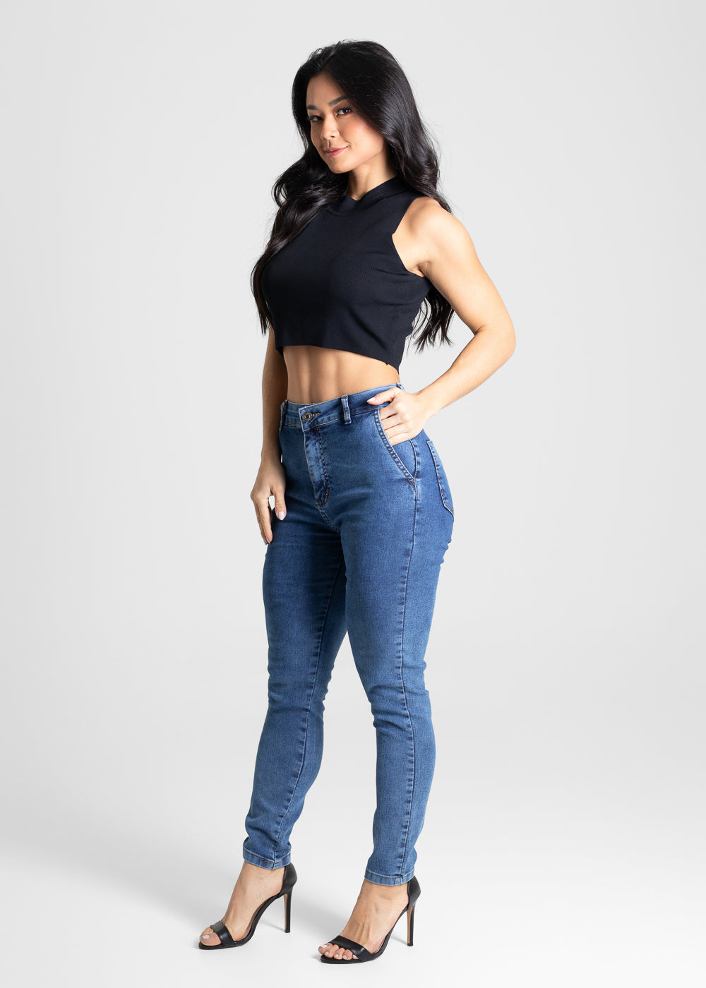 Calça Jeans Sawary Cigarrete - 280515 AZUL