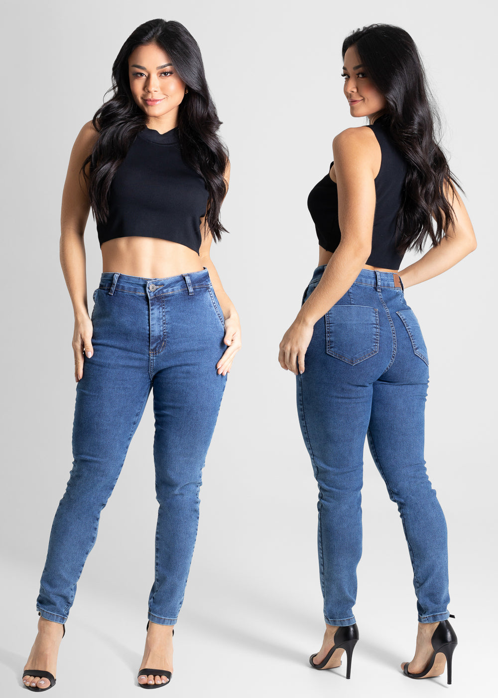 Calça Jeans Sawary Cigarrete - 280515 AZUL