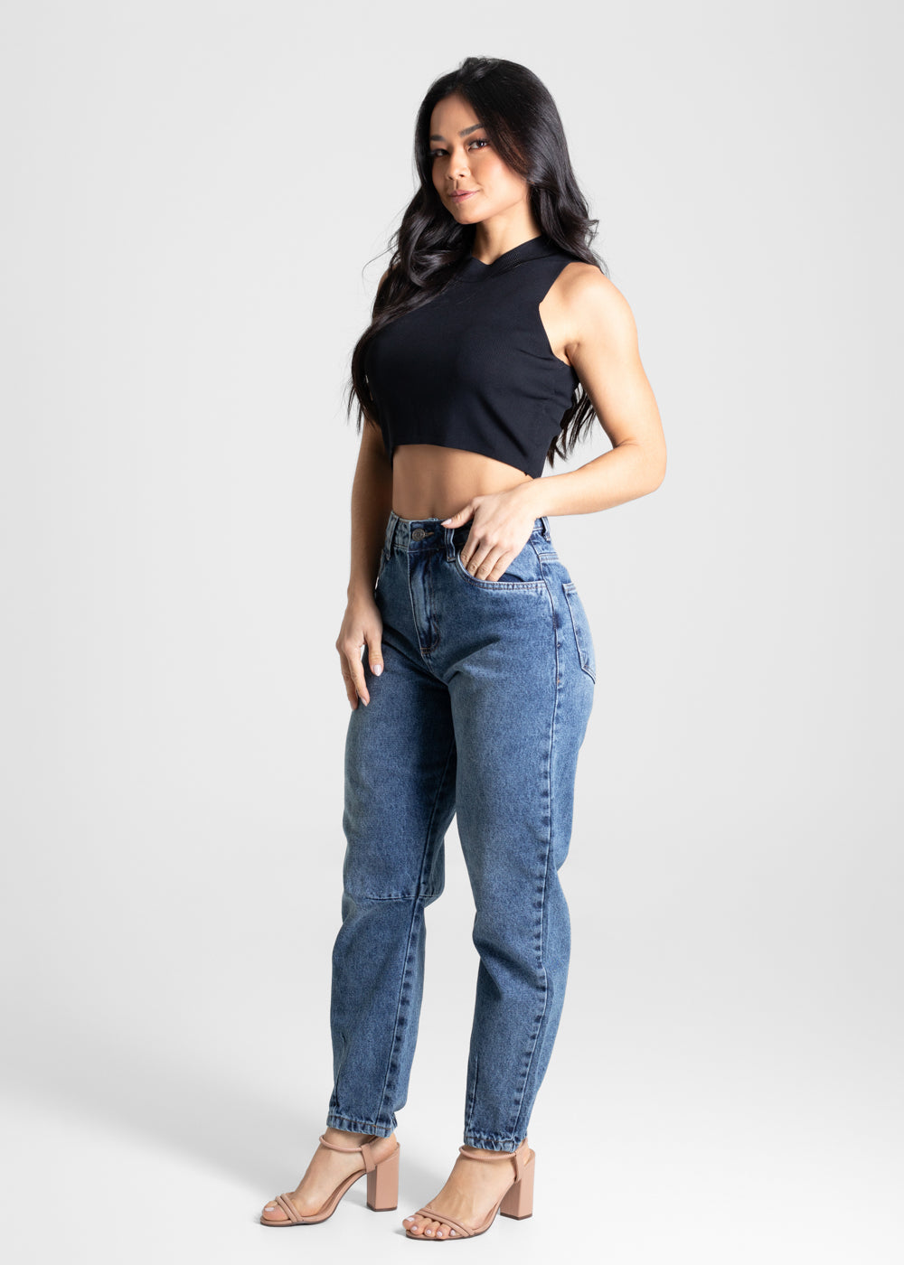 Calça Jeans Sawary Barrel - 280516 AZUL