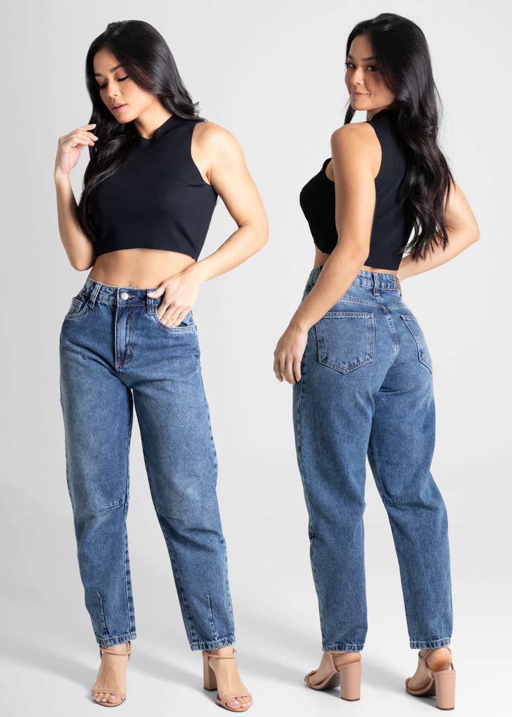 Calça Jeans Sawary Barrel - 280516 AZUL