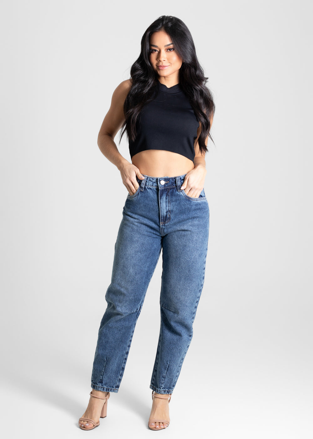 Calça Jeans Sawary Barrel - 280516 AZUL