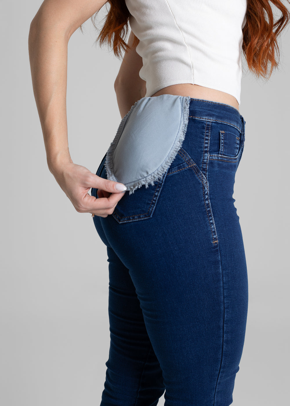 Calça Jeans Sawary Modela Bumbum - 280519 AZUL