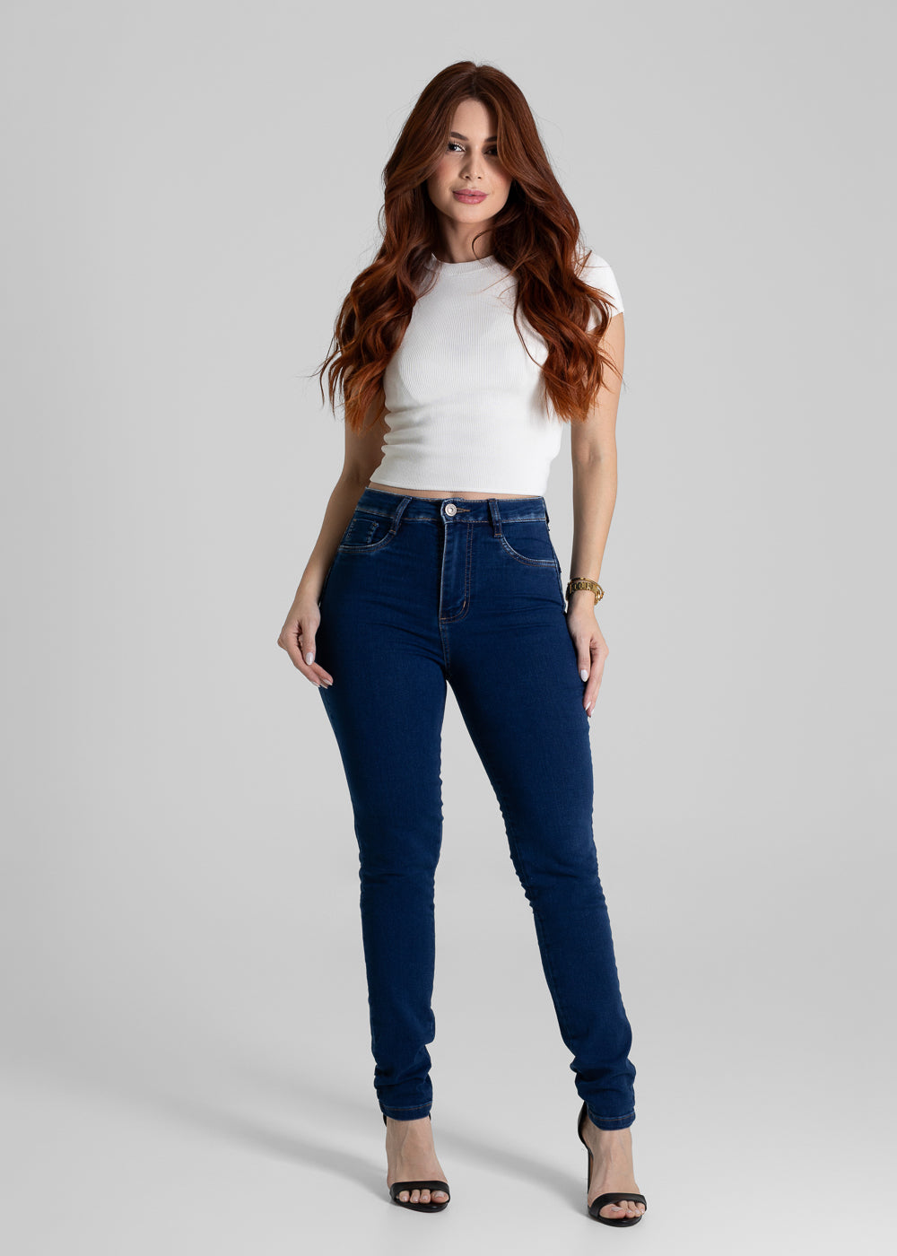 Calça Jeans Sawary Modela Bumbum - 280519 AZUL