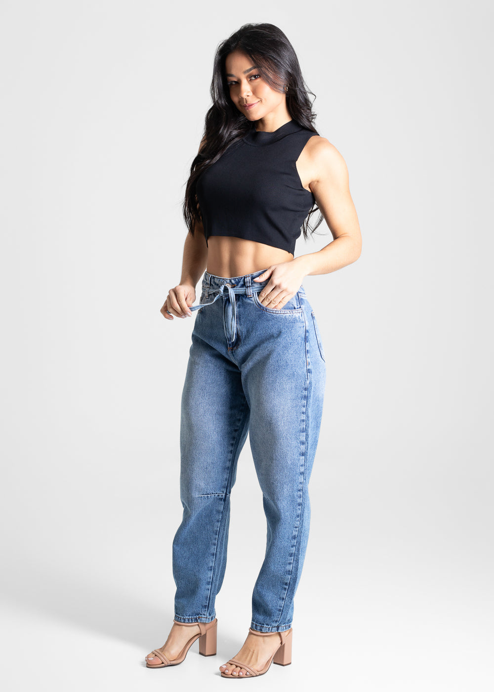 Calça Jeans Sawary Barrel - 280525 AZUL