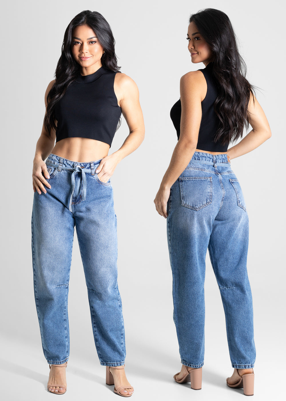 Calça Jeans Sawary Barrel - 280525 AZUL