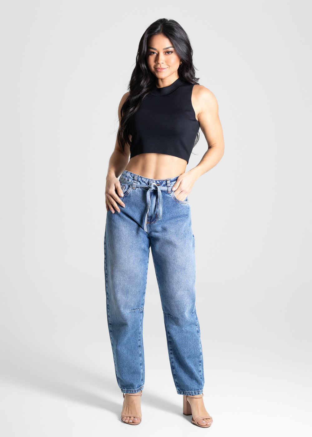 Calça Jeans Sawary Barrel - 280525 AZUL