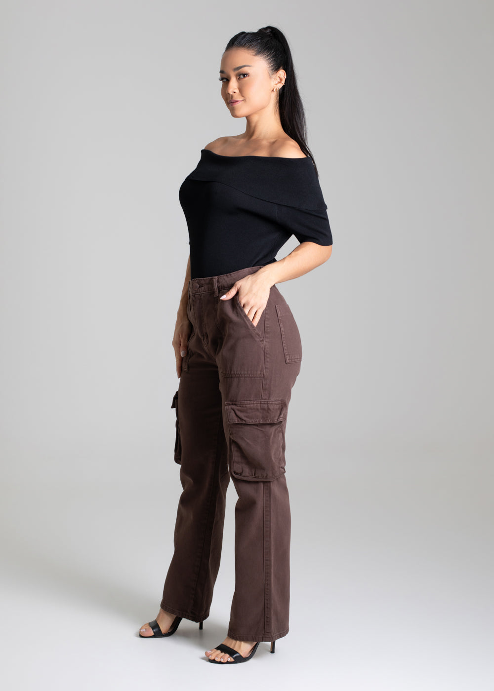 Calça Sarja Sawary Reta Petit - 280527 MARROM