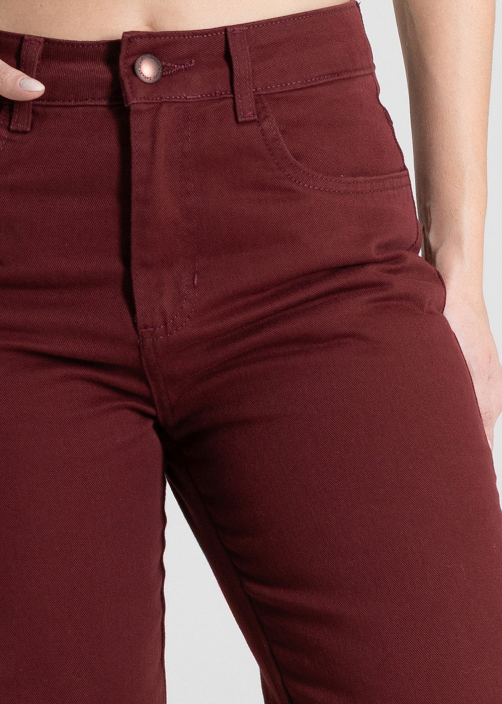 Calça Sarja Sawary Wide Leg Petit - 280528 VERMELHO