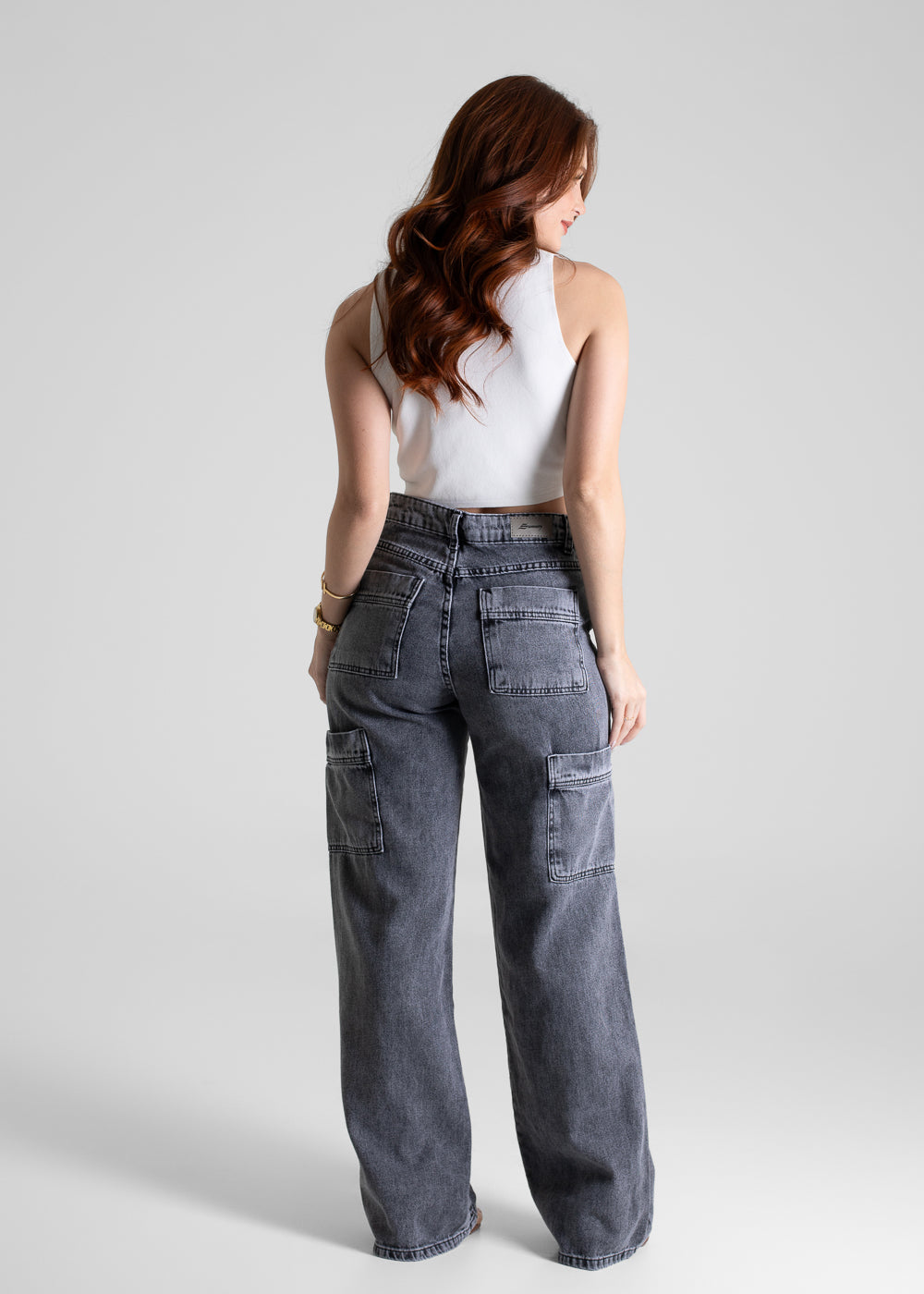 Calça Jeans Sawary Wide Leg - 280529 PRETO