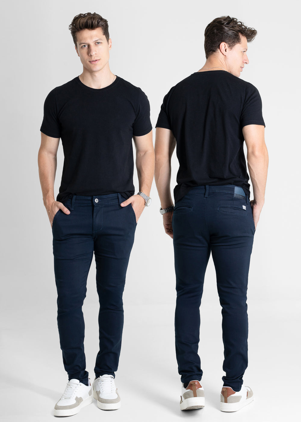 Calça Sarja Sawary Slim - 280538 AZUL