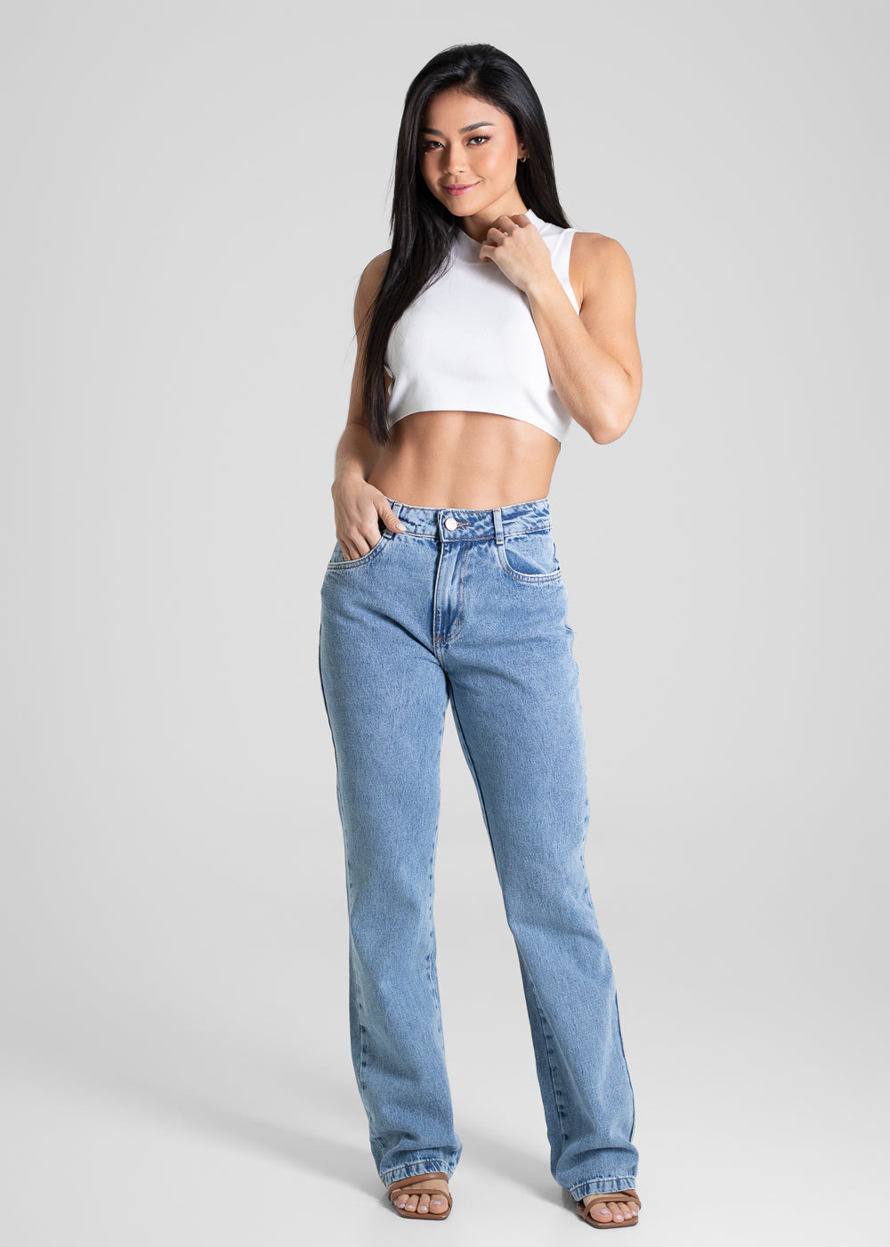 Calça Jeans Sawary Boot Cut - 280539 AZUL