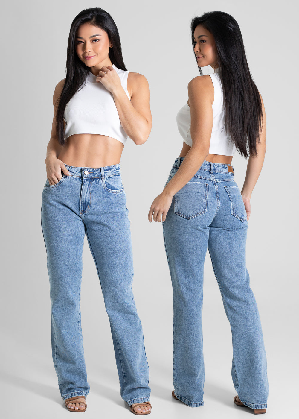 Calça Jeans Sawary Boot Cut - 280539 AZUL