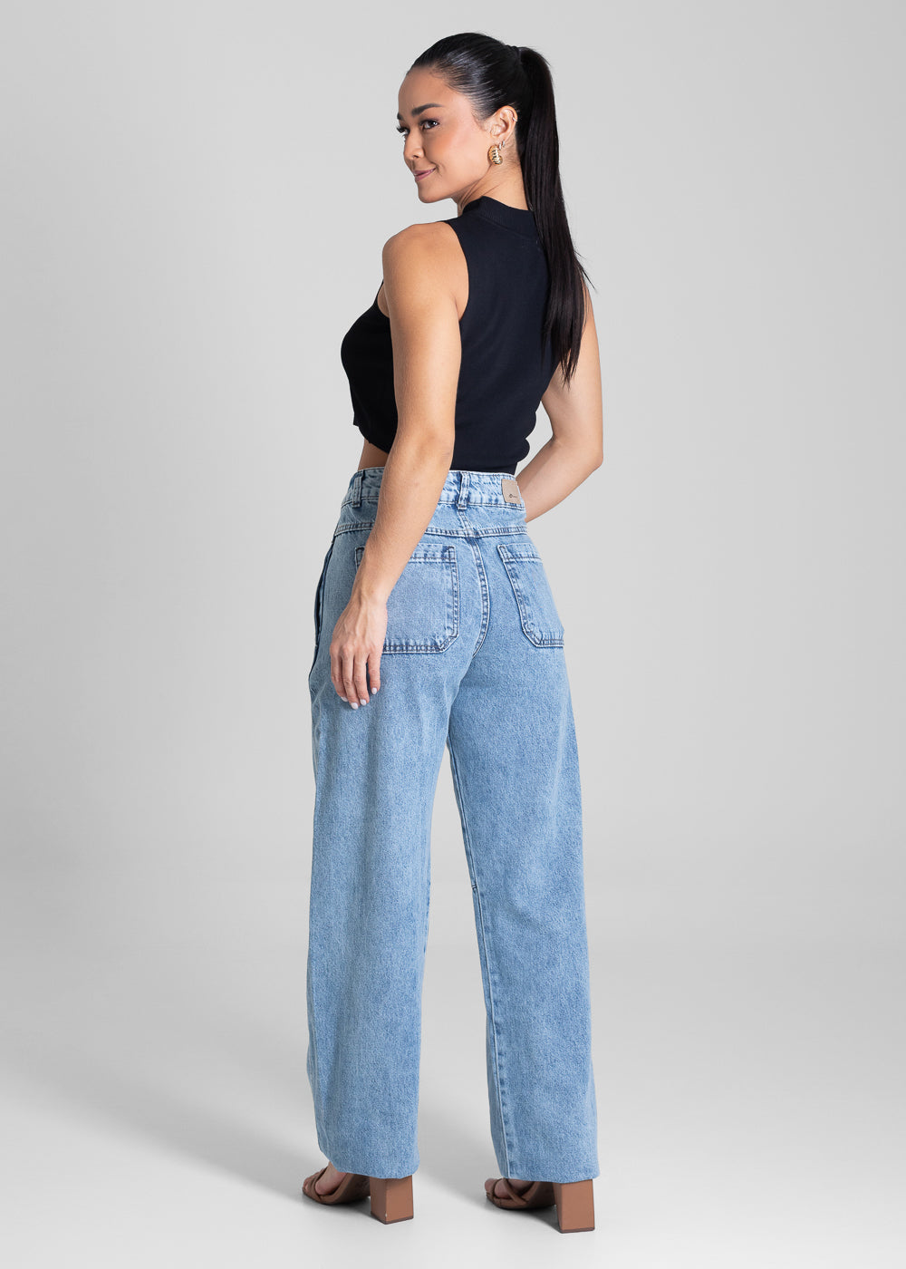 Calça Jeans Sawary Barrel - 280547 AZUL