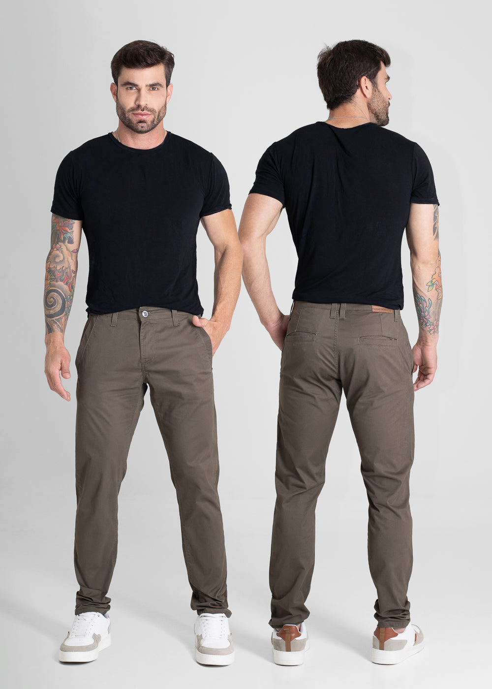 Calça Sarja Sawary Slim - 280556 VERDE