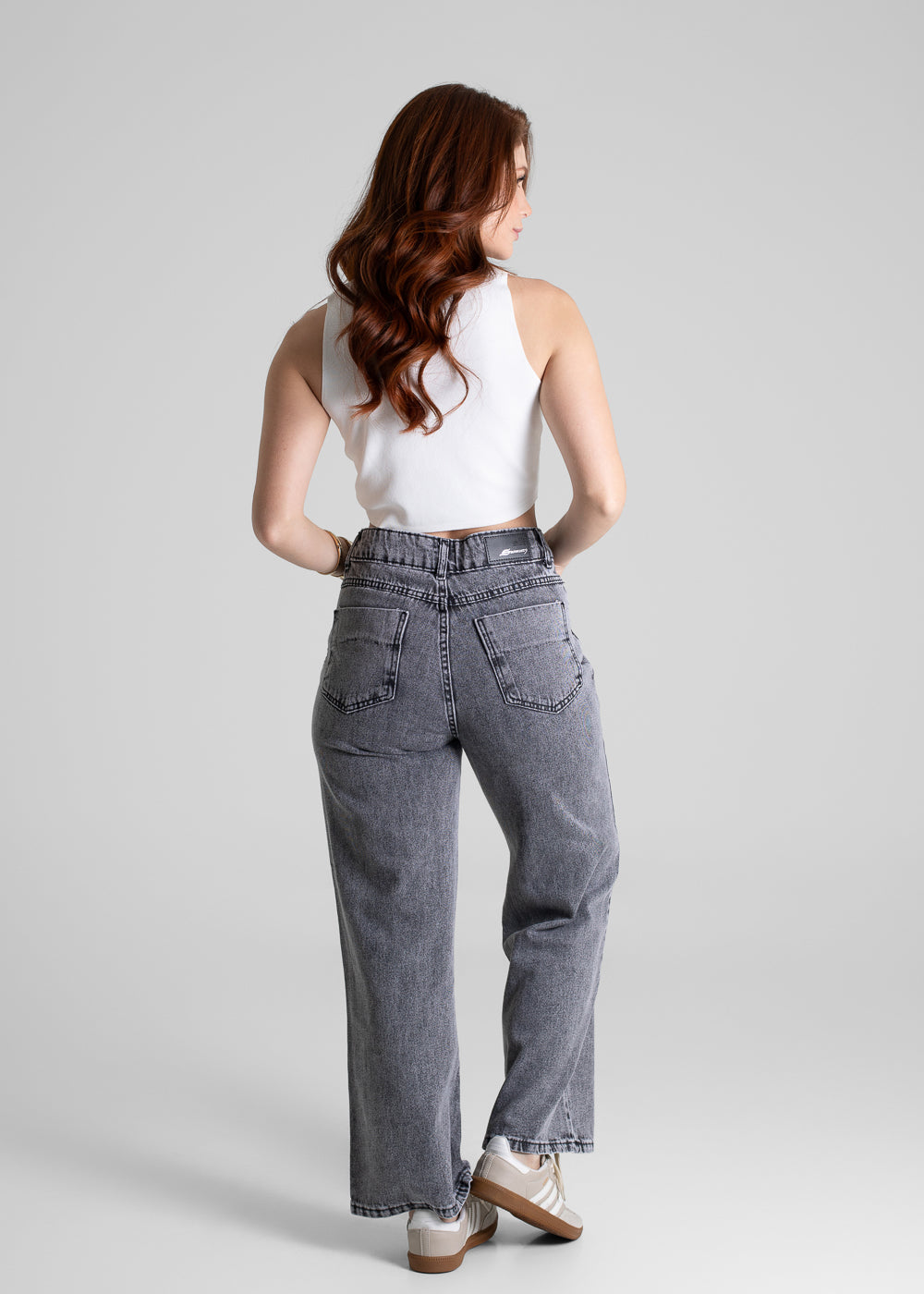 Calça Jeans Sawary Wide Leg Petit - 280578 PRETO