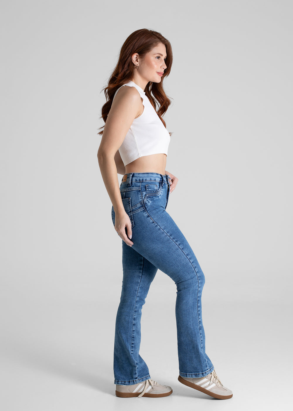 Calça Jeans Sawary Boot Cut Petit - 280584 AZUL