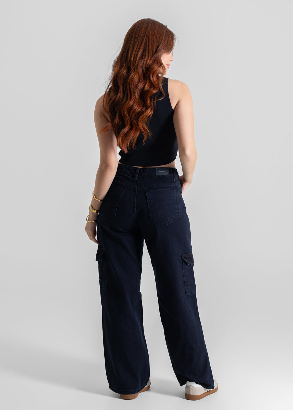 Calça Jeans Sawary Wide Leg Petit - 280590 PRETO