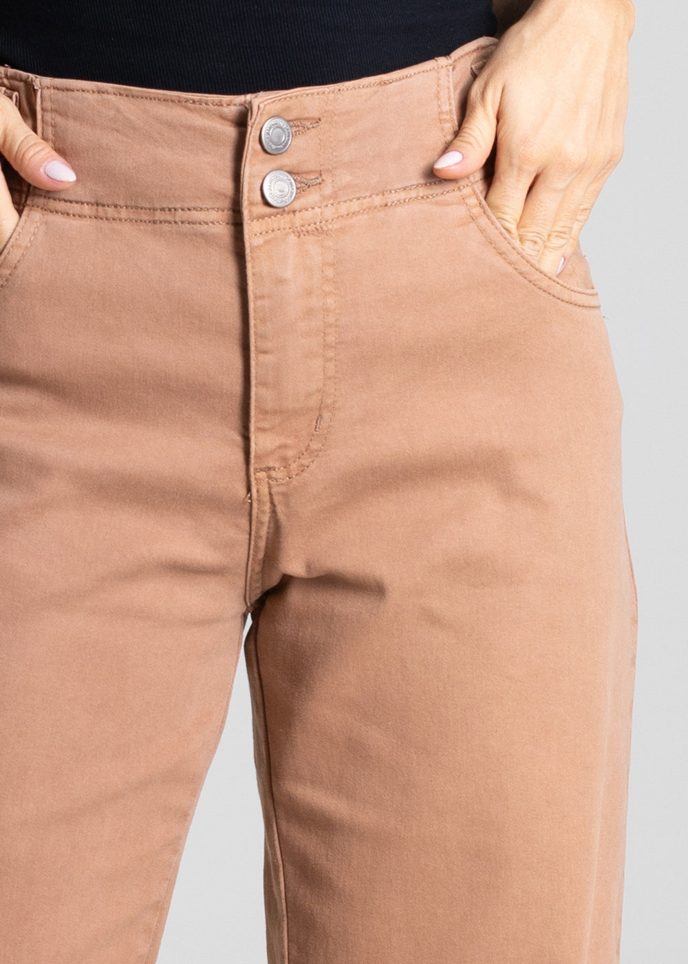 Calça Sarja Sawary Wide Leg - 280597 BEGE