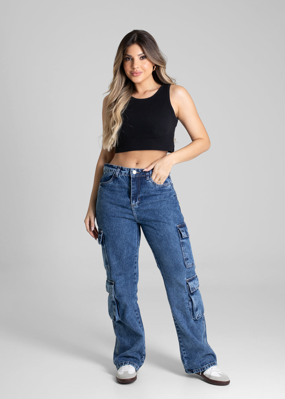 Calça Jeans Sawary Reta Petit - 280599 AZUL