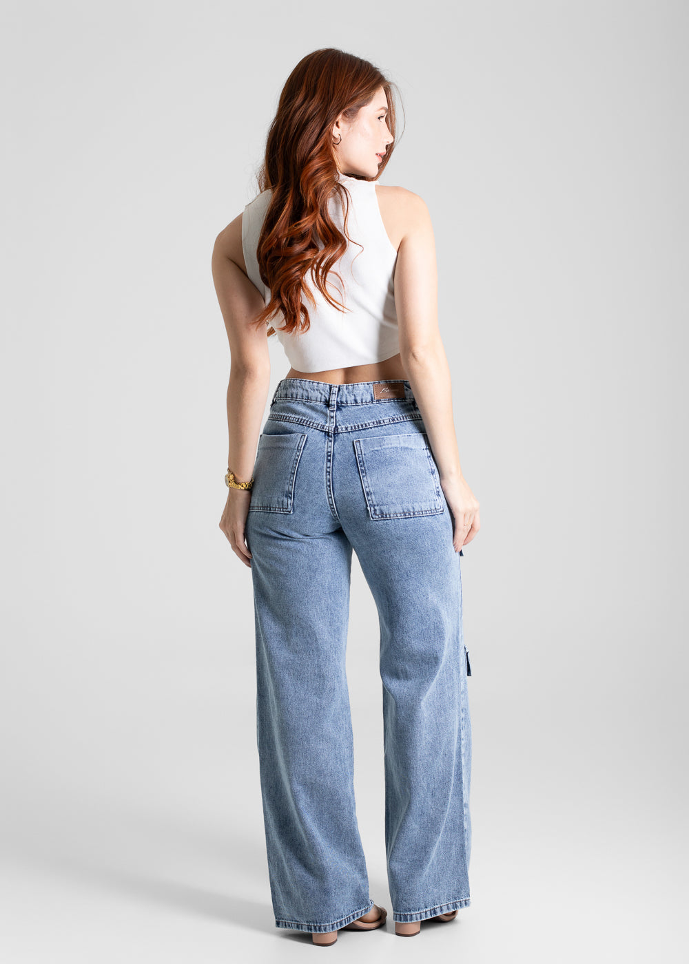 Calça Jeans Sawary Wide Leg - 280601 AZUL
