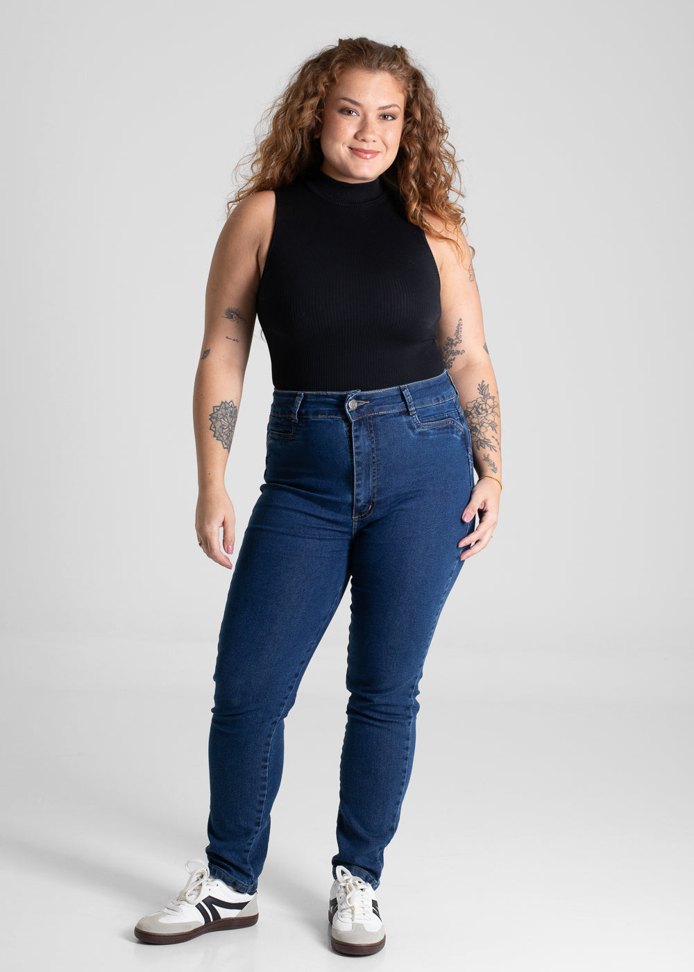 Calça Jeans Sawary Plus Size Levanta Bumbum - 280605 AZUL