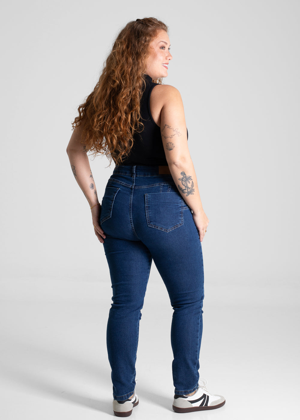 Calça Jeans Sawary Plus Size Levanta Bumbum - 280605 AZUL