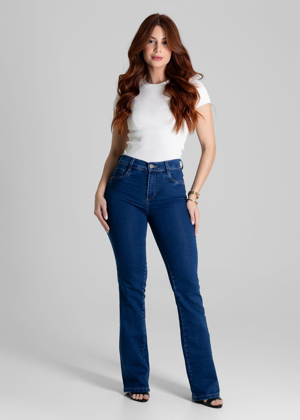 Calça Jeans Sawary Boot Cut - 280612 AZUL