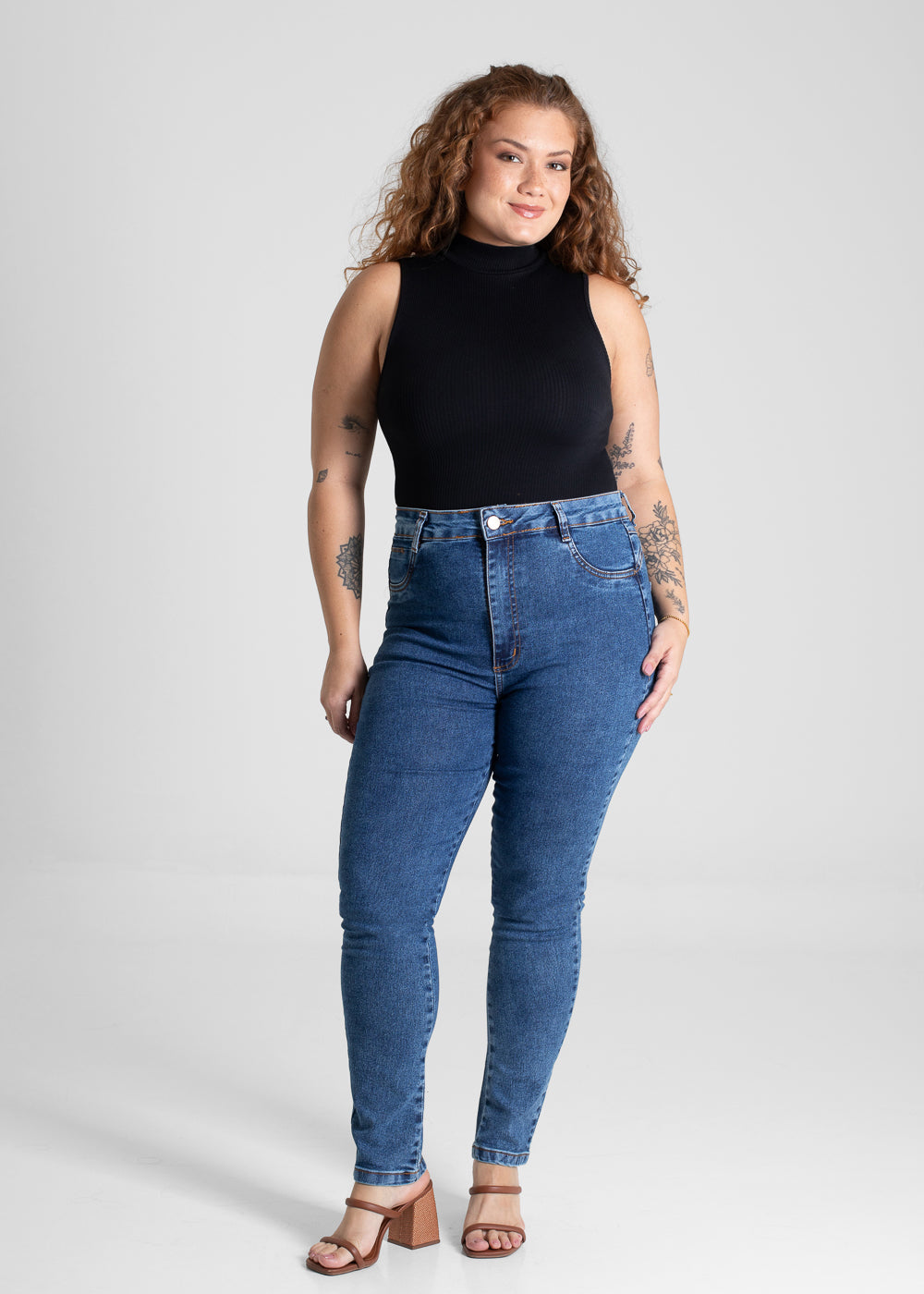 Calça Jeans Sawary Push Up Plus Size - 280613 AZUL