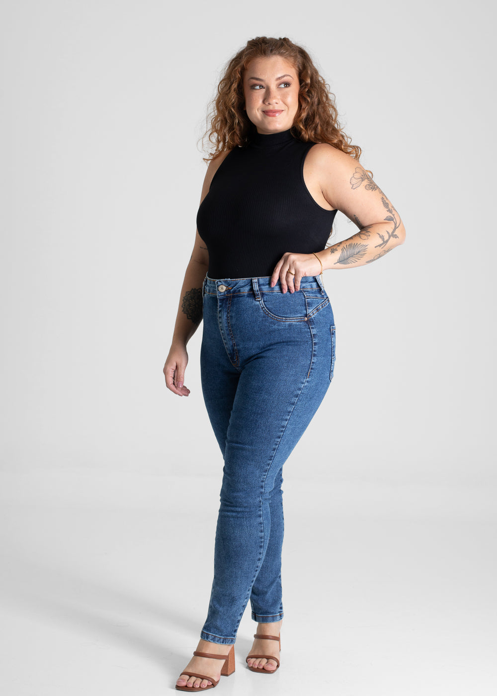 Calça Jeans Sawary Push Up Plus Size - 280613 AZUL