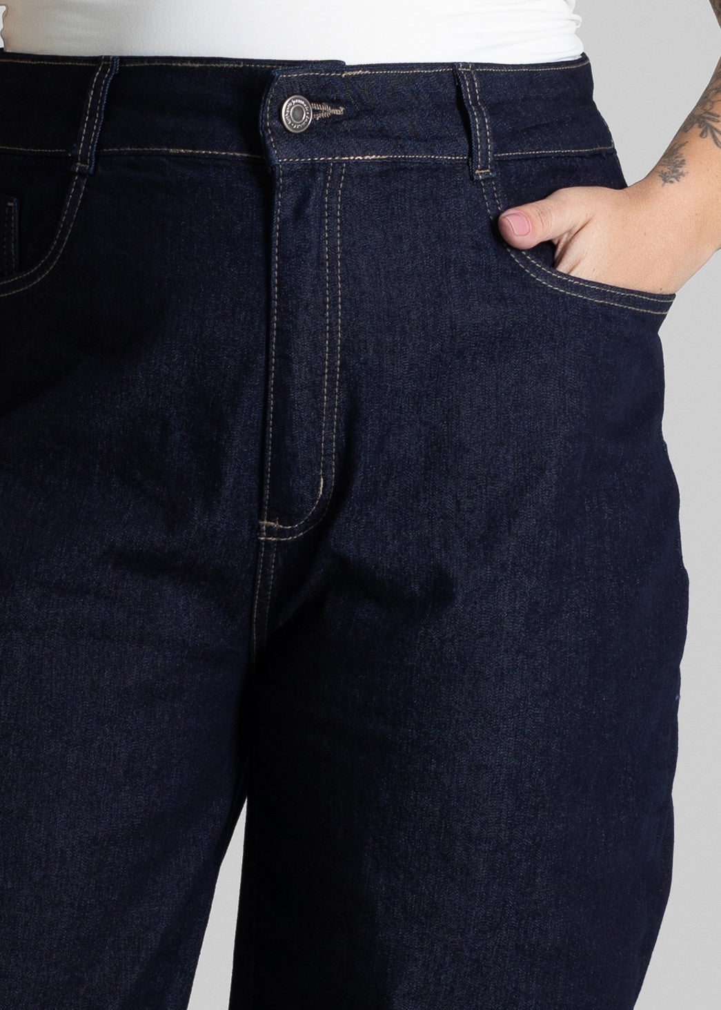 Calça Jeans Sawary Wide Leg Plus Size - 280628 AZUL