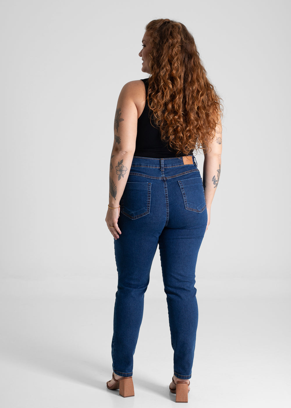 Calça Jeans Sawary Cigarrete Plus Size - 280632 AZUL