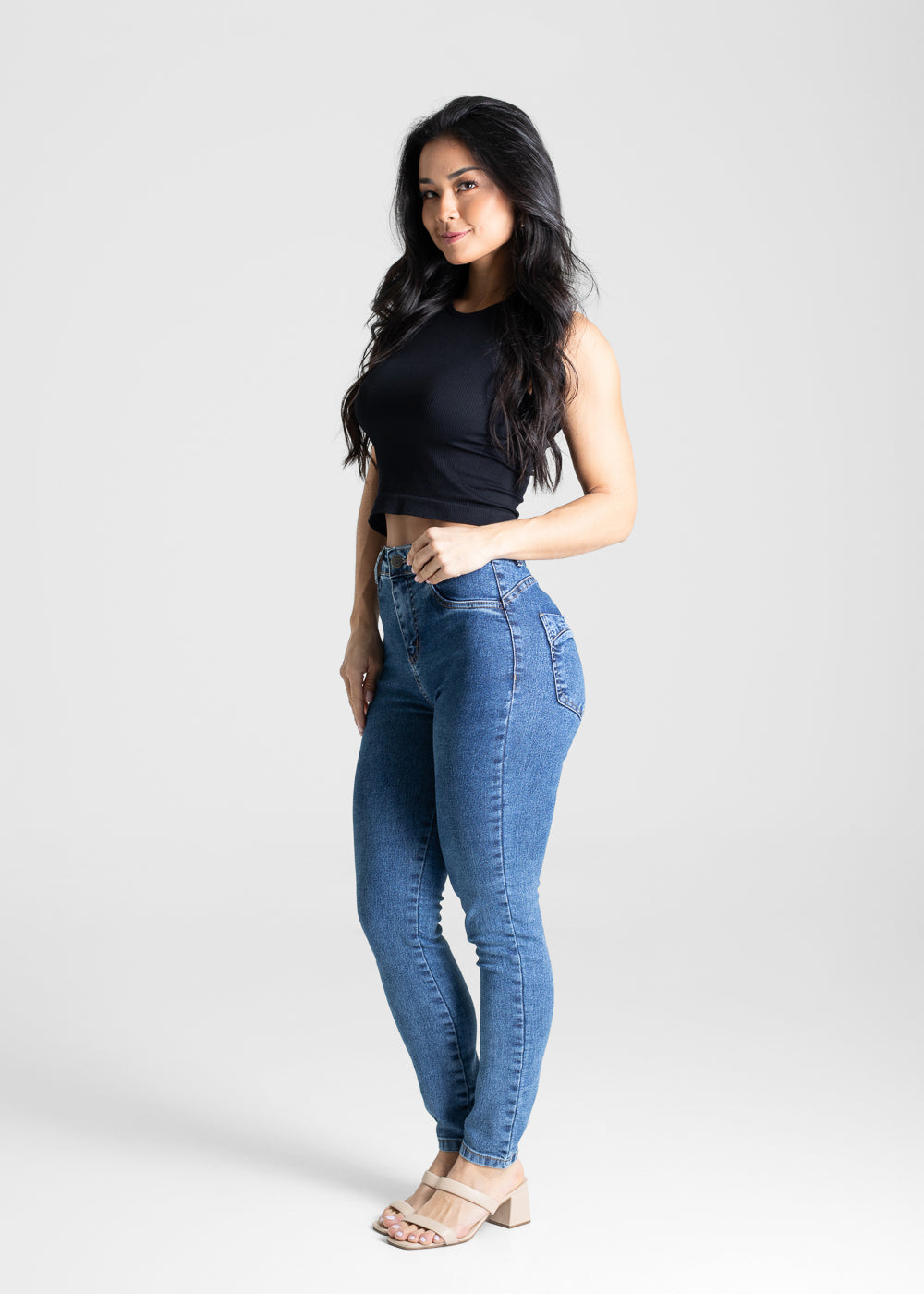 Calça Jeans Sawary Heart - 280633 AZUL