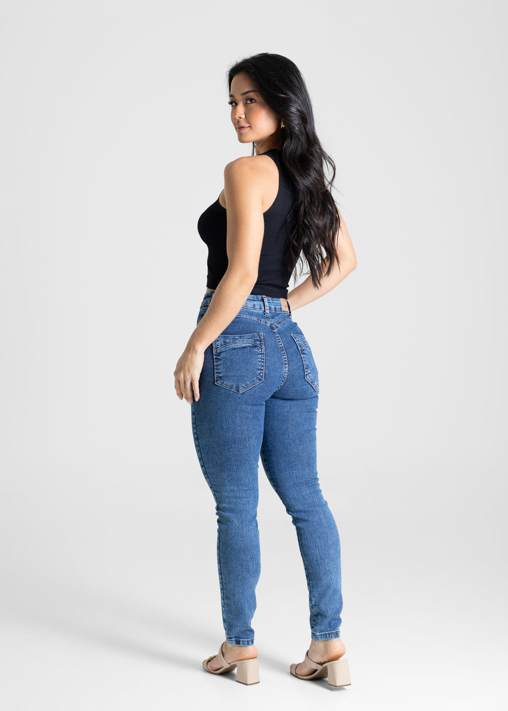 Calça Jeans Sawary Heart - 280633 AZUL