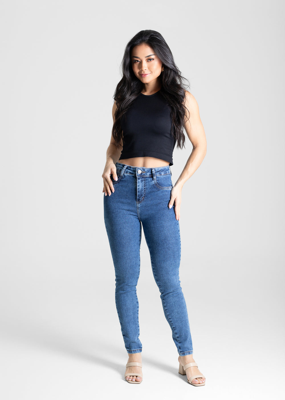 Calça Jeans Sawary Heart - 280633 AZUL