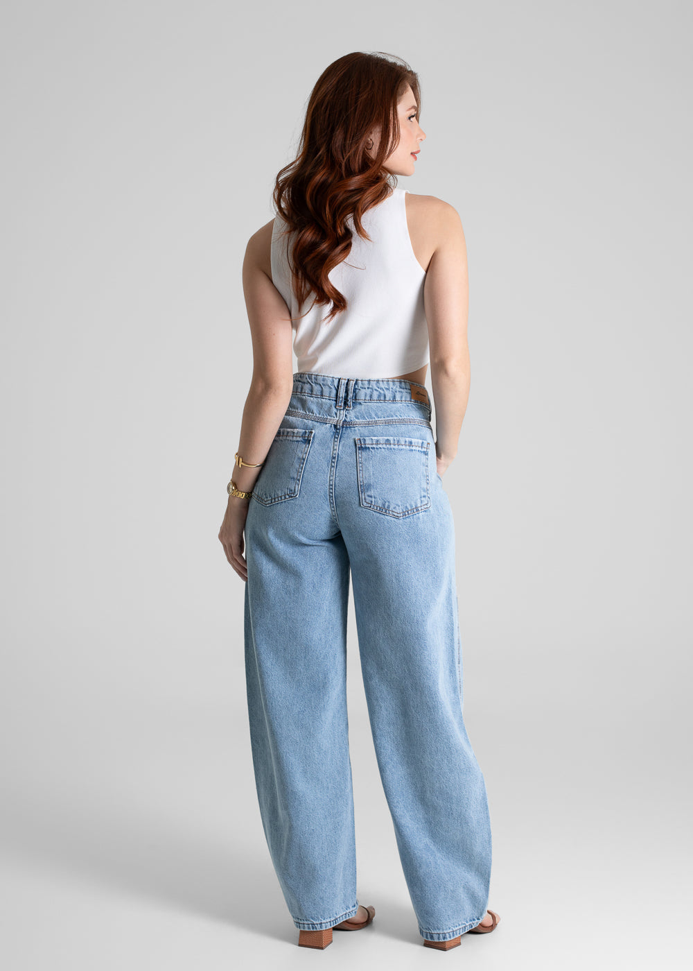 Calça Jeans Sawary Barrel - 280635 AZUL