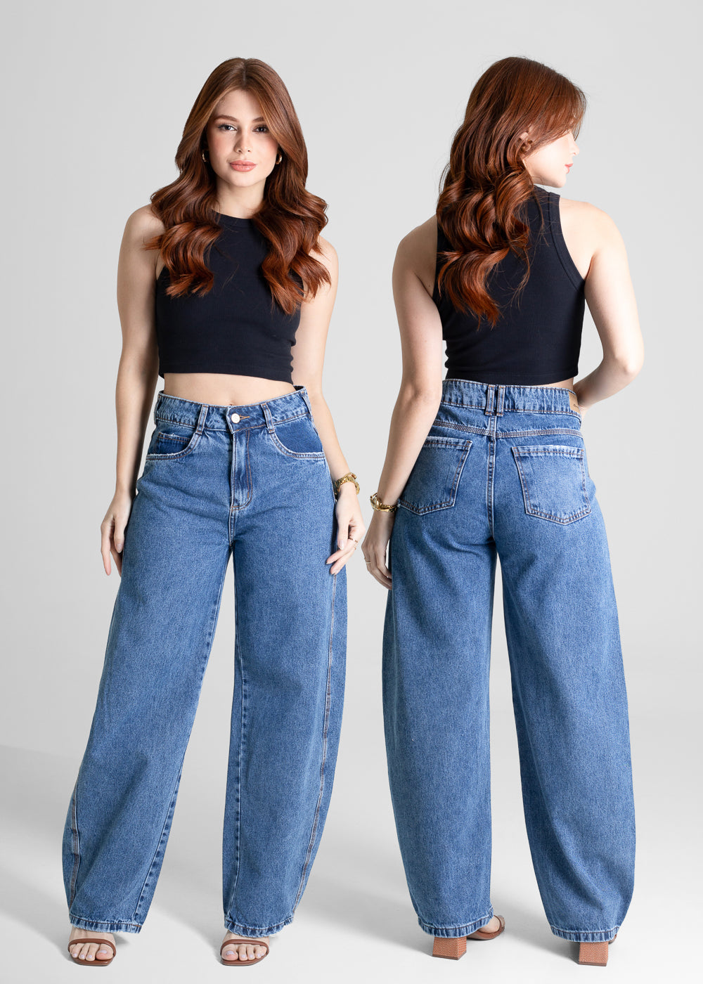 Calça Jeans Sawary Barrel - 280637 AZUL