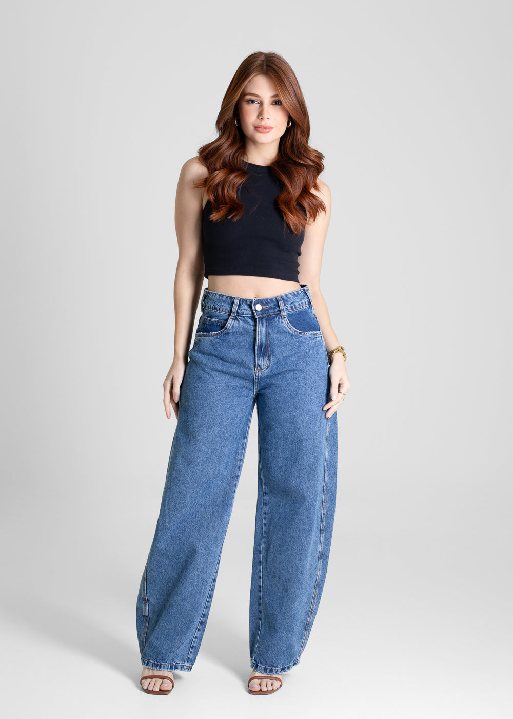 Calça Jeans Sawary Barrel - 280637 AZUL