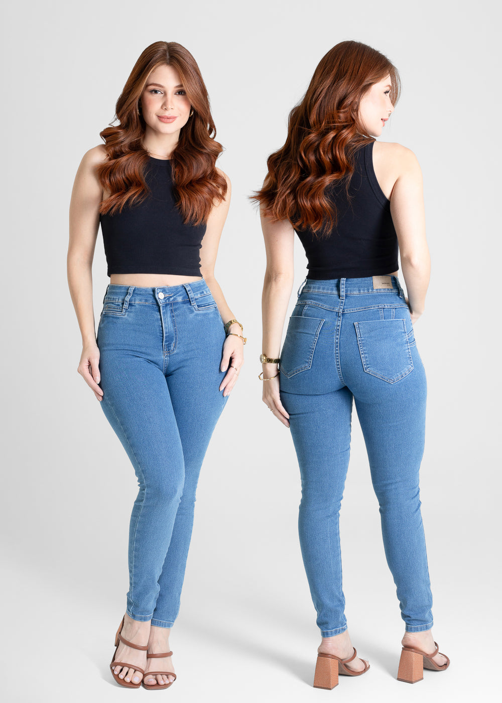Calça Jeans Sawary Levanta Bumbum - 280643 AZUL