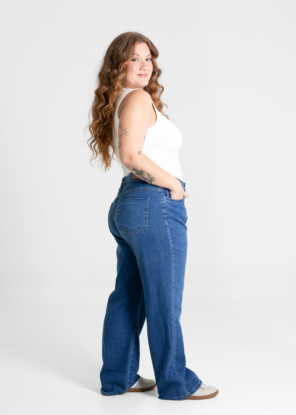 Calça Jeans Sawary Plus Size Petit - 280663 AZUL