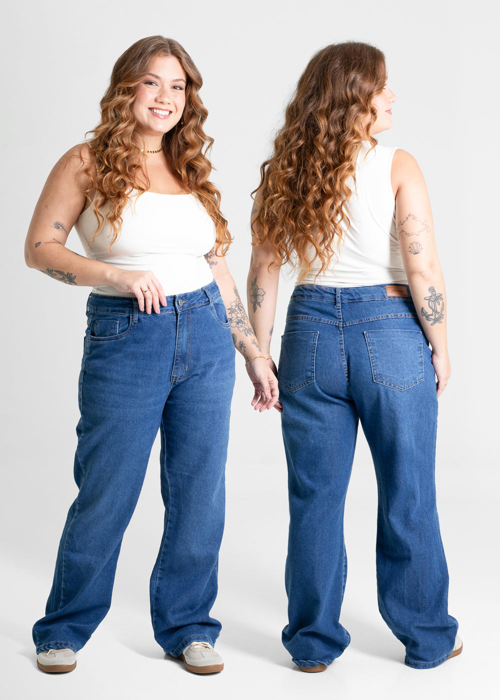 Calça Jeans Sawary Plus Size Petit - 280663 AZUL