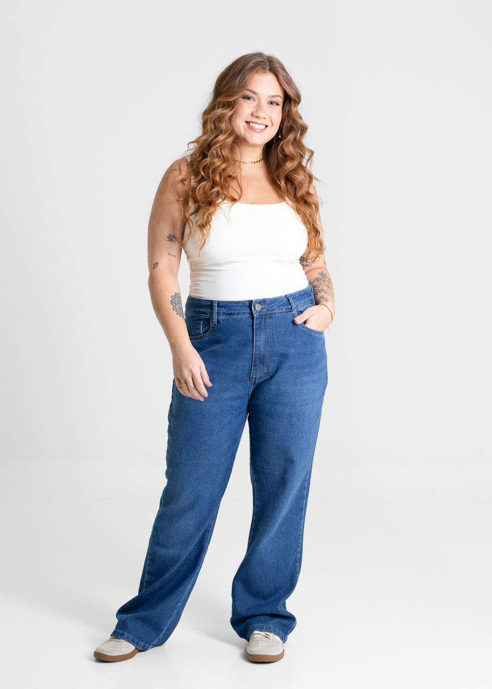 Calça Jeans Sawary Plus Size Petit - 280663 AZUL