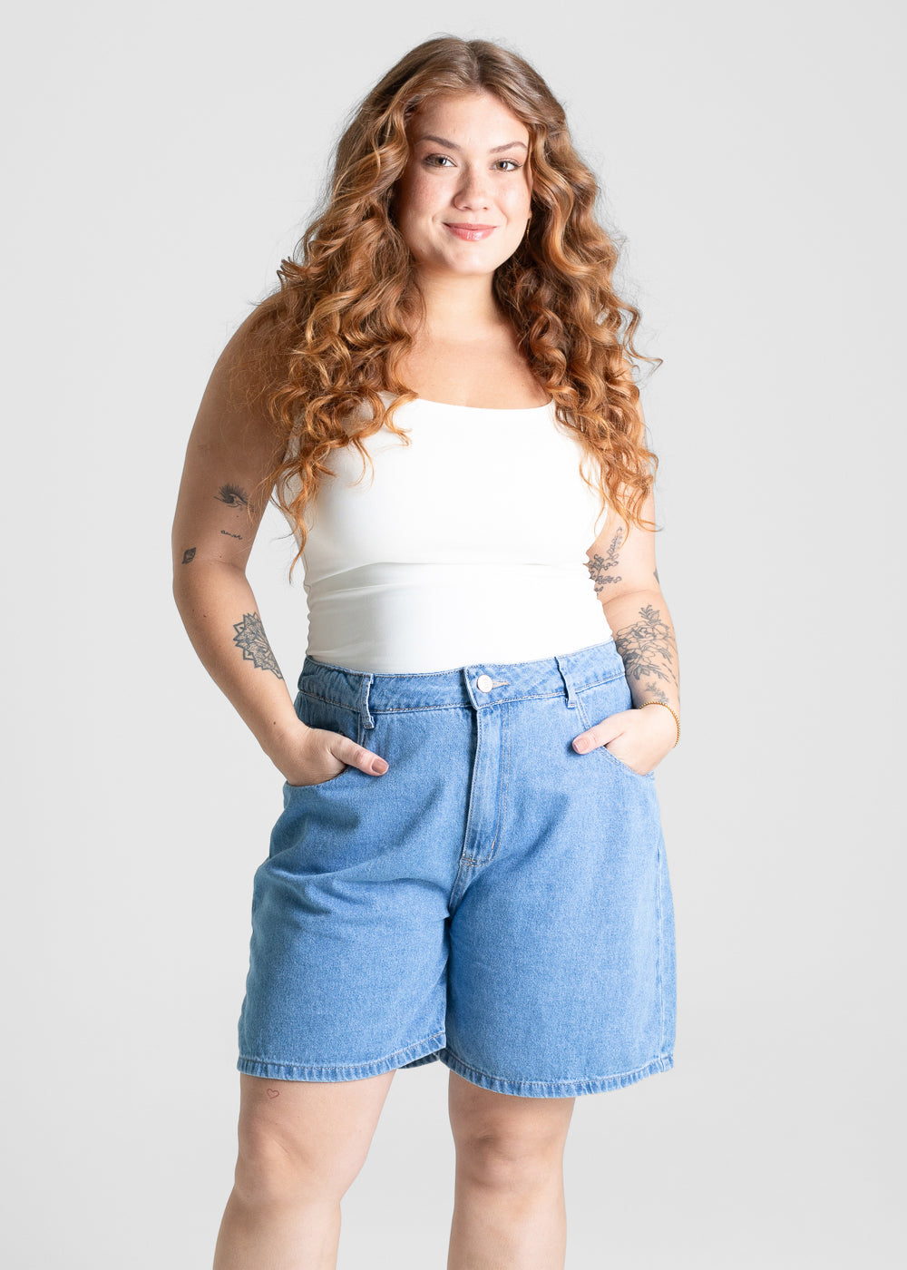 Shorts Jeans Sawary Plus Size - 280666 AZUL