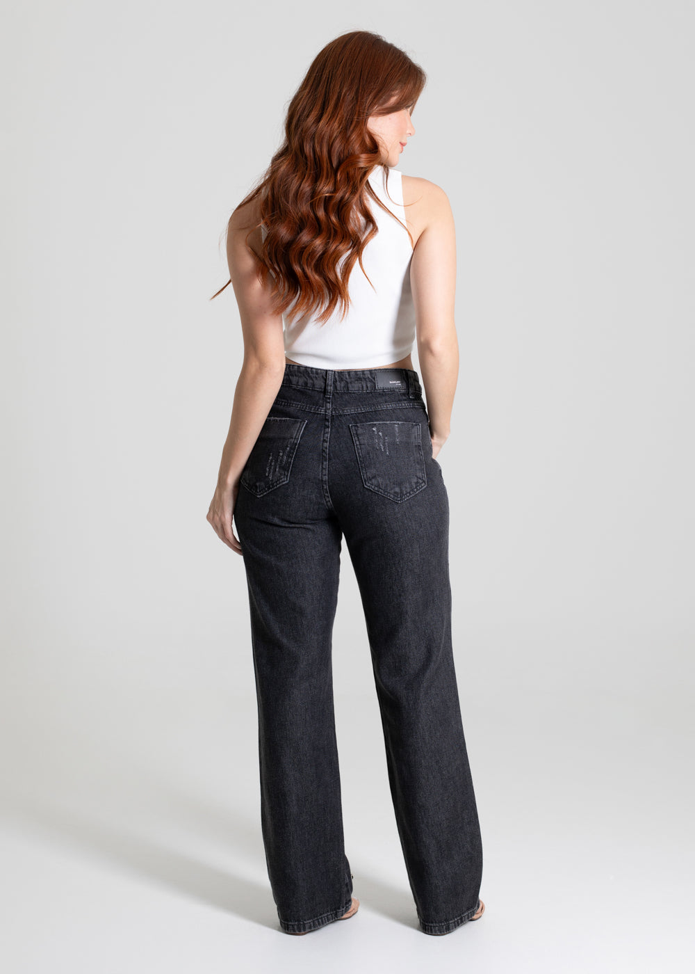 Calça Jeans Sawary Reta - 280671 PRETO