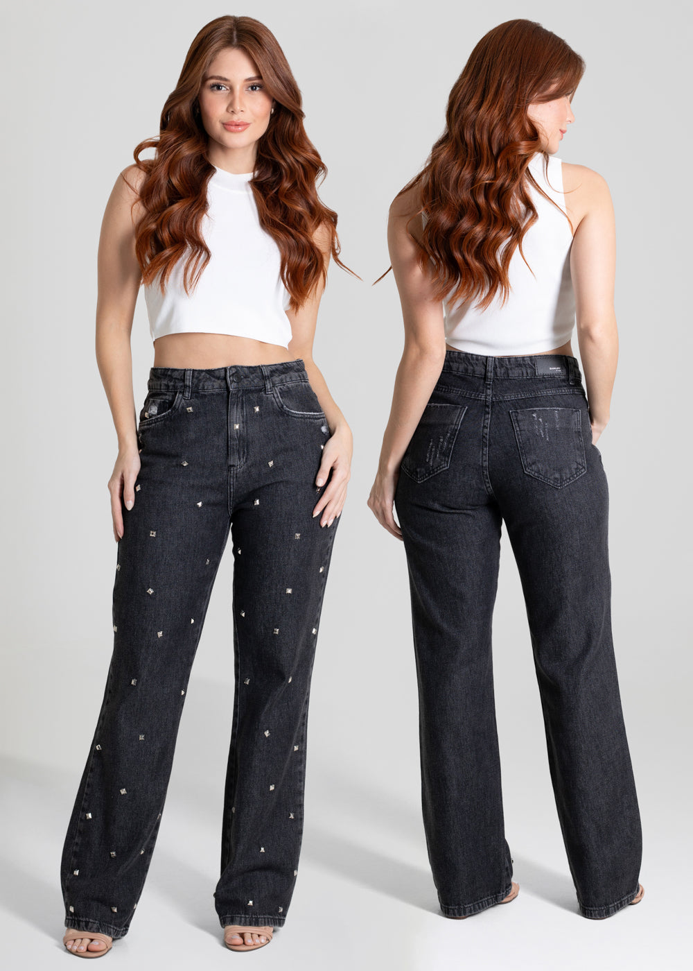 Calça Jeans Sawary Reta - 280671 PRETO